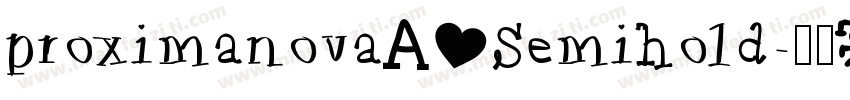 proximanovaA Semihold字体转换